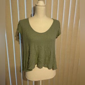 Alya Light Olive Green Top Size S